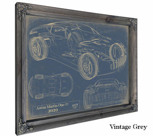 Aston Martin One 77 2010 Wall Art from Bella Frye.