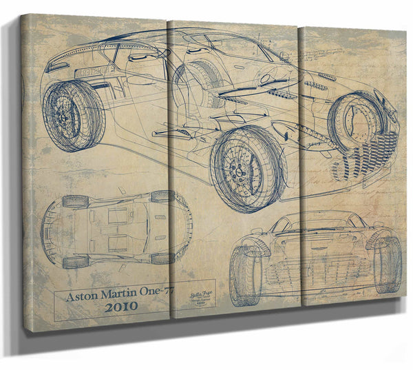 Aston Martin One 77 2010 Wall Art from Bella Frye.