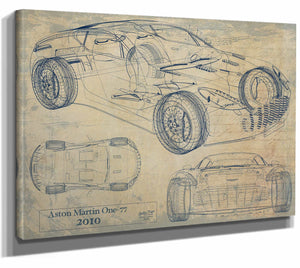 Aston Martin One 77 2010 Wall Art from Bella Frye.