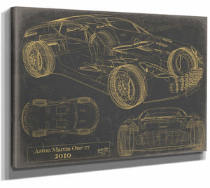 Aston Martin One 77 2010 Wall Art from Bella Frye.