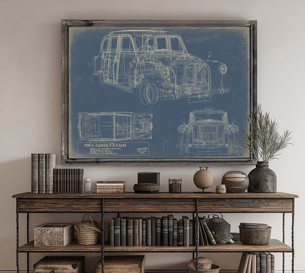 Austin fx4 Taxi 1964 Fbm Wall Art from Bella Frye.