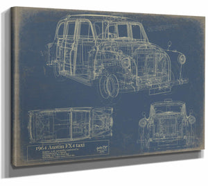 Austin fx4 Taxi 1964 Fbm Wall Art from Bella Frye.