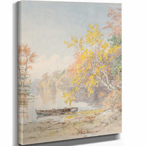 Jasper Francis Cropsey Autumn On The Lake By Jasper Francis Cropsey