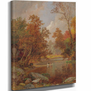 Jasper Francis Cropsey Autumn On The River By Jasper Francis Cropsey