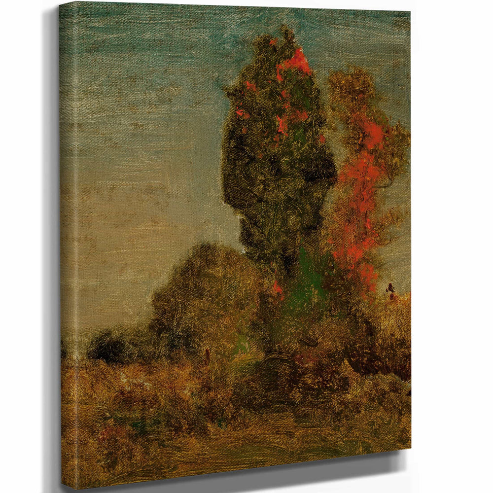 George Inness Autumn Trees By George Inness