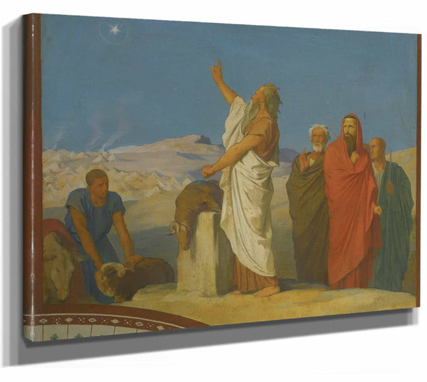 Baalam Prophetise Quun Astre Selevera Du Milieu Disrael By Jean Hippolyte Flandrin