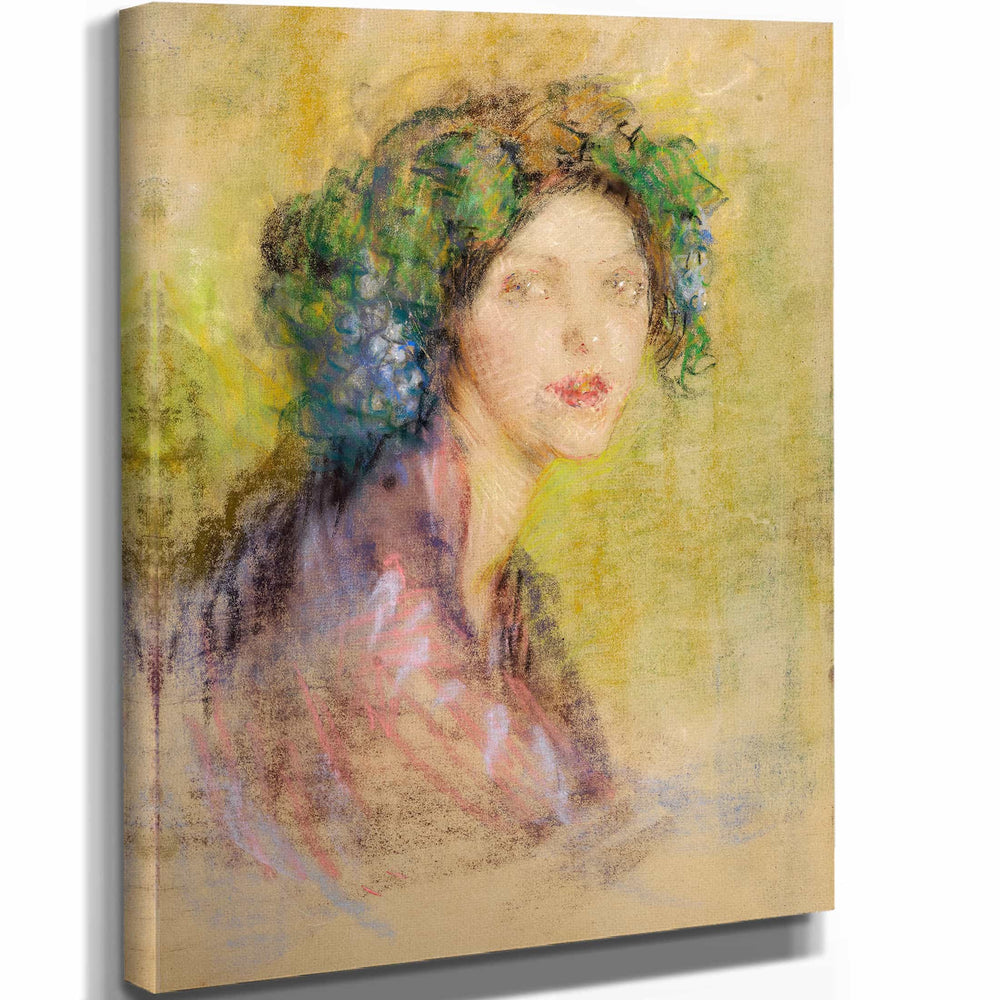 Alice Pike Barney 11" x 14" / Stretched Canvas Wrap Bacchante Triste By Alice Pike Barney