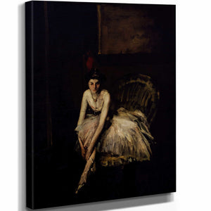 Robert Henri 11" x 14" / Stretched Canvas Wrap Ballet Dancer By Robert Henri