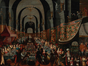 Circle Of Frans Francken The Younger Balthasars Feast By Circle Of Frans Francken The Younger