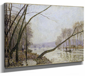 Bank Of The Seine In Autumn By Alfred Sisley