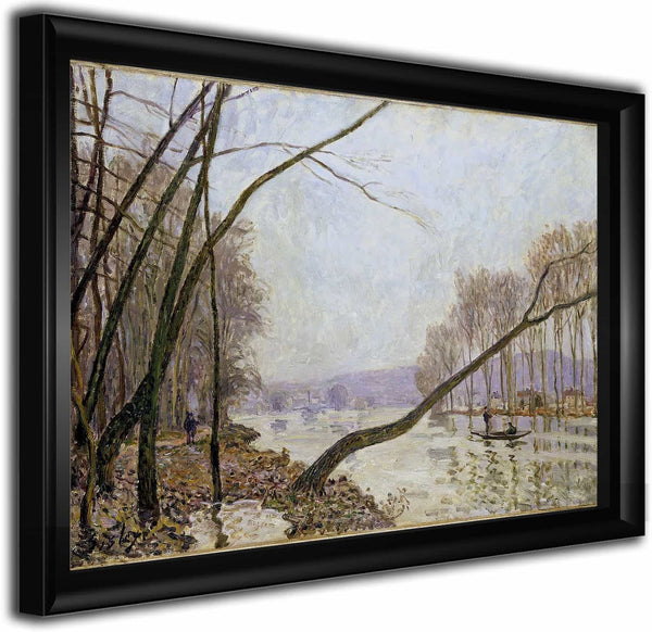 Bank Of The Seine In Autumn By Alfred Sisley