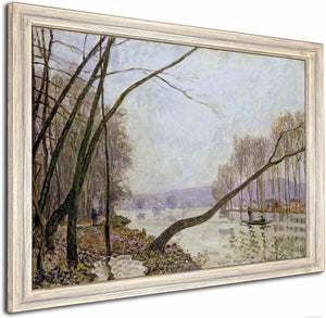 Bank Of The Seine In Autumn By Alfred Sisley