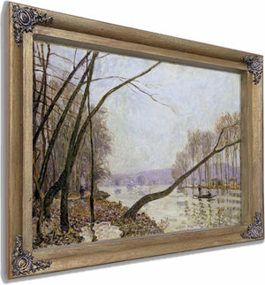 Bank Of The Seine In Autumn By Alfred Sisley