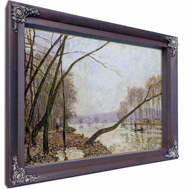 Bank Of The Seine In Autumn By Alfred Sisley