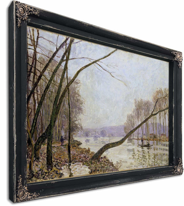 Bank Of The Seine In Autumn By Alfred Sisley