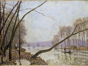 Alfred Sisley Bank Of The Seine In Autumn By Alfred Sisley