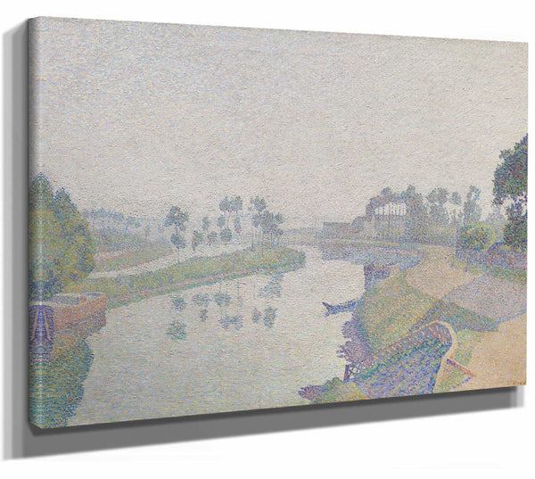 Banks Of The Oise At Dawn By Louis Hayet