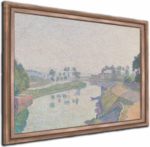 Banks Of The Oise At Dawn By Louis Hayet