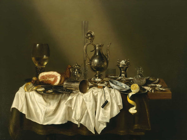 Willem Claesz Heda Banquet Piece With Ham (1656) By Willem Claesz Heda