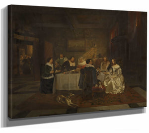 Willem Linnig 14" x 11" / Stretched Canvas Wrap Banquet By Willem Linnig