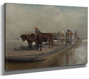 Barge Crossing By Thomas Corwin Lindsay