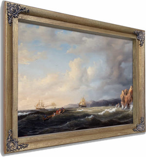 Bark Beating To Windward At Kullaberg By Marcus Larson