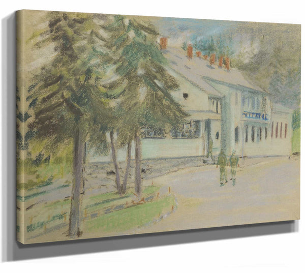 Arnold Peter Weisz Kubincan 14" x 11" / Stretched Canvas Wrap Barracks (1935–1944) By Arnold Peter Weisz Kubincan