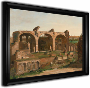 Basilica Of Constantine In The Roman Forum By Follower Of Jean Baptiste Camille Corot