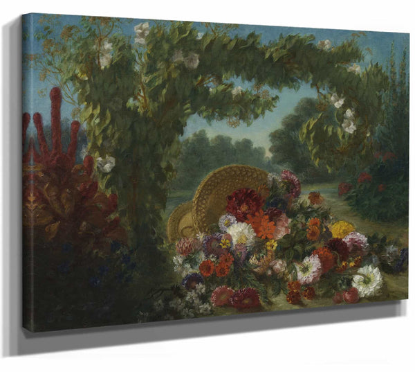 Eugene Delacroix Basket Of Flowers (1848–49) By Eugene Delacroix 1