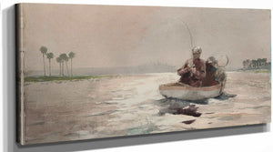 Winslow Homer Bass Fishing  Florida By Winslow Homer