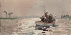 Winslow Homer Bass Fishing  Florida By Winslow Homer