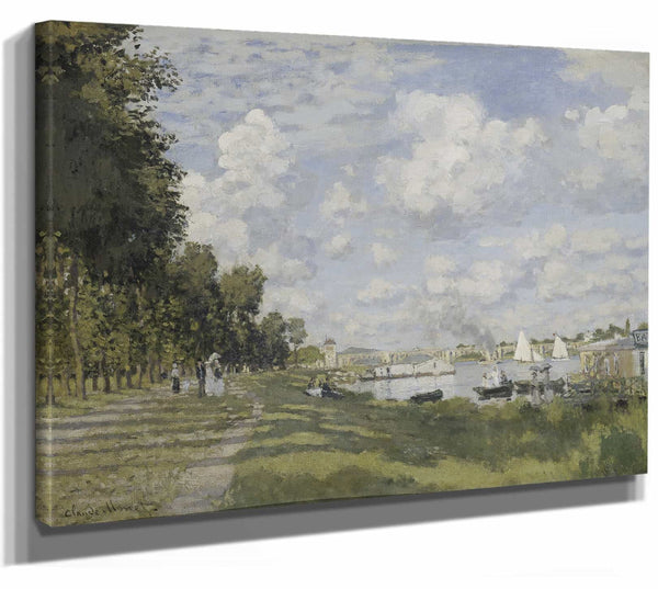 Claude Monet 14" x 11" / Stretched Canvas Wrap Bassin Dargenteuil By Claude Monet