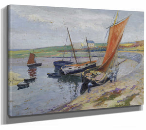 Bateaux Au Bord De La Mer By Paul Madeline