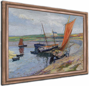 Bateaux Au Bord De La Mer By Paul Madeline