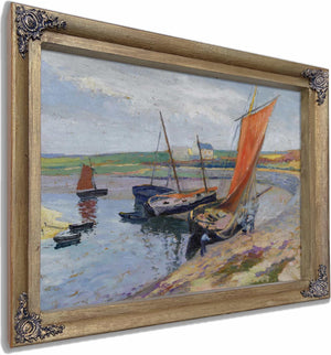 Bateaux Au Bord De La Mer By Paul Madeline