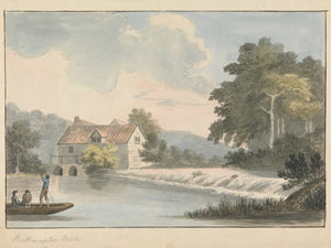 Edward Francis Burney Bathampton Mill By Edward Francis Burney