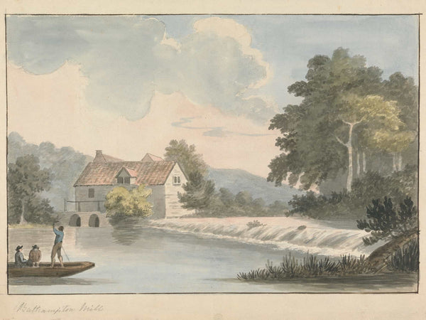 Edward Francis Burney Bathampton Mill By Edward Francis Burney