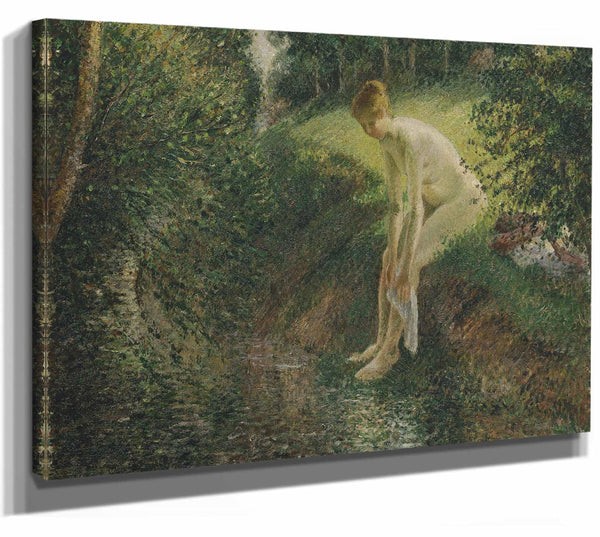 Bather In The Woods By Camille Pissarro