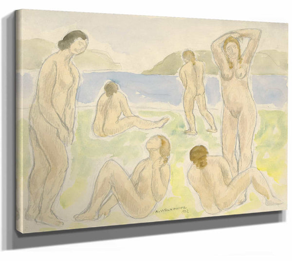 Bathers By Abraham Walkowitz