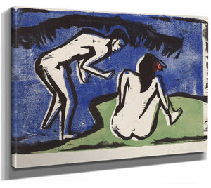 Bathing Couple By Ernst Ludwig Kirchner