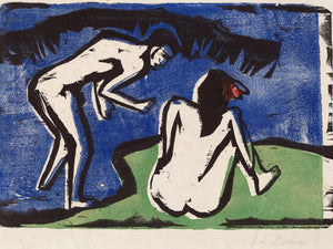 Ernst Ludwig Kirchner Bathing Couple By Ernst Ludwig Kirchner