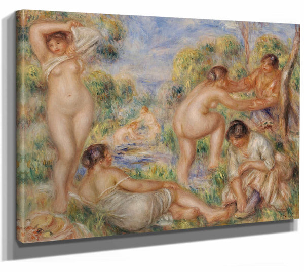 Bathing Group By Pierre Auguste Renoir