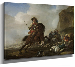 Battle At The Foot Of The Mountain By Jan Baptist Weenix