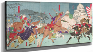 Tsukioka Yoshitoshi Battle Before Kumamoto Castle By Tsukioka Yoshitoshi