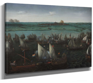 Battle Between Dutch And Spanish Ships On The Haarlemmermeer By Hendrik Cornelisz Vroom