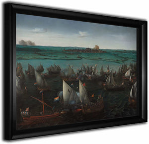 Battle Between Dutch And Spanish Ships On The Haarlemmermeer By Hendrik Cornelisz Vroom