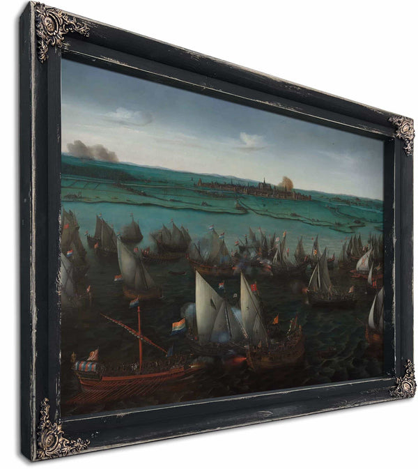 Battle Between Dutch And Spanish Ships On The Haarlemmermeer By Hendrik Cornelisz Vroom