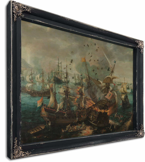 Battle Of Gibraltar In 1607 By Cornelis Claesz Van Wieringen