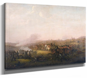 Jorgen Sonne 14" x 11" / Stretched Canvas Wrap Battle Of Sehested By Jorgen Sonne