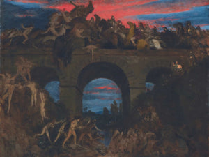 Arnold Bocklin Battle On The Bridge By Arnold Bocklin